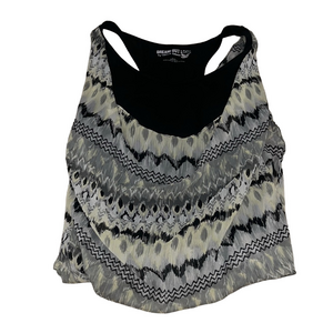Selena Gomez Black and White boho tribal western Graphic layered y2k Tank Top